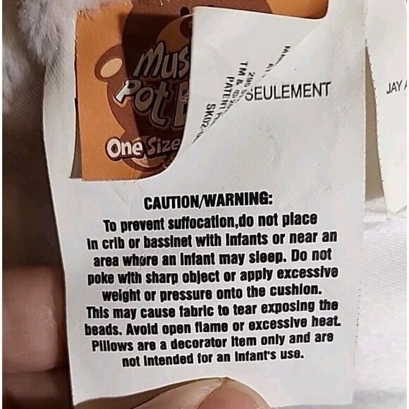 JAY AT PLAY MUSHABLE POT BELLIES SOFT SITTING ROUND WHITE UNICORN 12" PLUSH-EUC - Picture 10 of 11